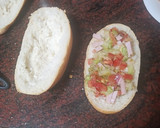 Foto del paso 3 de la receta: Bocadillo de tortilla francesa y ensalada