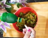 A picture of step 4 of Green Chilli Pickle.