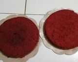 Foto langkah ke 10 dari resep Birthday Cake/ Red Velvet versi Sponge Cake.