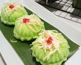 Foto langkah ke 9 dari resep Brownies Pandan Kukus.