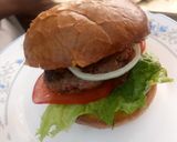 A picture of step 7 of American burger.