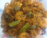 Foto langkah ke 7 dari resep Tumis pedas pepaya muda dengan udang.