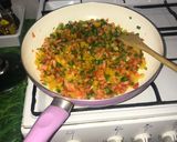 Foto del paso 2 de la receta: Tortilla de patatas con tofu y verduritas