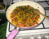 Foto del paso 2 de la receta: Tortilla de patatas con tofu y verduritas