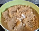 A picture of step 3 of Desi Halwa.