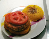 Foto del paso 2 de la receta: Hamburguesa de verduras de temporada en pan de curry y cúrcuma