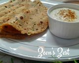 A picture of step 3 of Dill Capsicum Parathas.