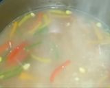A picture of step 4 of Hot and sour soup.