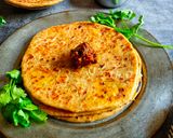 A picture of step 6 of Moongdal Paratha.