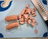 A picture of step 3 of Jambalaya.