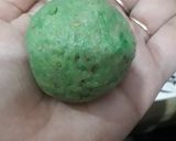 A picture of step 3 of Green biryani with kofta cake🍽.