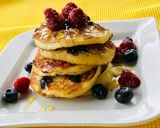 Pas rețetă Pancakes cu afine 5 fotografie