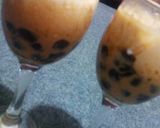Foto langkah ke 7 dari resep Boba pearl drink with brown sugar syrup and Thai tea fresshh.