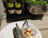 A picture of step 1 of White Hokkien Mee with River Prawn Top SichuanPepper.