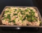 A picture of step 15 of Mexican Lasagna.