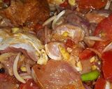 A picture of step 1 of Beef Biryani 😋.