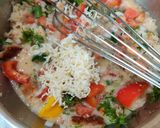 A picture of step 6 of Mediterranean Egg Bowl.