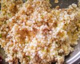 A picture of step 1 of Sabudana wada.