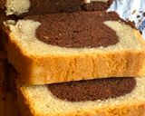 A picture of step 1 of Eggless marble cake.