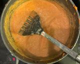 A picture of step 7 of Butter chicken/paneer gravy (no cream!).