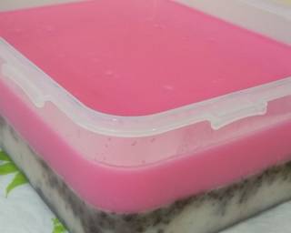 Puding Ultah Oreo Pinky langkah memasak 4 foto