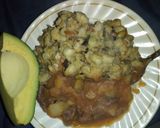 A picture of step 2 of Muthokoi and meat stew with ovacado#4weekchallenge.