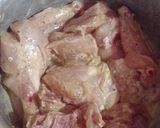 A picture of step 1 of Chicken Steam Pulao.