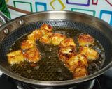 A picture of step 2 of Chilli Paneer.