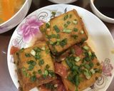 Hình bước làm 8 của món Đậu hũ dồn thịt sốt cà