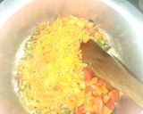 A picture of step 2 of Tumeric Matoke.
