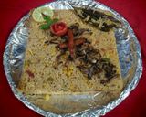 A picture of step 7 of Chana dal Pulao.