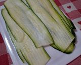 Foto del passaggio 1 della ricetta 🍢Spiedini di zucchine e mortadella al forno 🔥