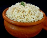 A picture of step 8 of Karela vadi matta/ red rice.