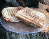 Pas rețetă Sandwich cald cu unt de arahide și fructe! 3 fotografie