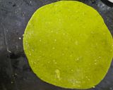 A picture of step 4 of Palak paratha.