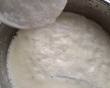 A picture of step 3 of Chaler Payesh / Bengali Kheer.