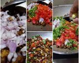 A picture of step 3 of Chana chaat with amla powder.