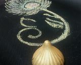 A picture of step 5 of Golden Glory Dry Fruit Chocolate modak.