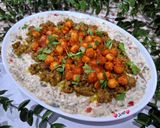 عکس مرحله 9 از دستور مزه نخود بادمجان😋