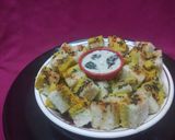 ત્રિરંગી સેન્ડવીચ ઢોકળા(Trirangi sandwich dhokla recipe in Gujarati) રેસીપી સ્ટેપ5ફોટો