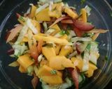 A picture of step 3 of Mango salsa.