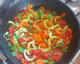 Foto del paso 2 de la receta: Tallarines con salteado de morrones