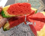 عکس مرحله 6 از دستور کیک هندونه ای ۳🍉