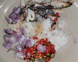 รูปขั้นตอนการทำที่ 4 ของ ข้าวแมว ข้าวขยำปลาทู