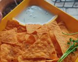 A picture of step 8 of Cheese chilli dip.