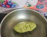 A picture of step 3 of Avocado thepla with with aloo ki sukhi sabji.