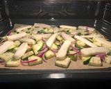 A picture of step 3 of Halloumi Traybake.