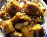A picture of step 2 of Porridge yam.