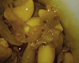 A picture of step 2 of Aam lehsoora Achaar.