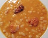 Foto del paso 7 de la receta: Alubias con arroz integral, hortalizas y compango de fabada
